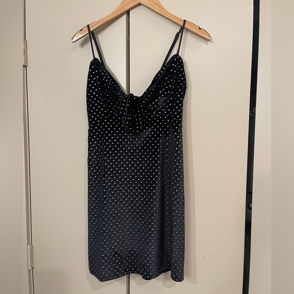 Show me your mumu mini velvet dress